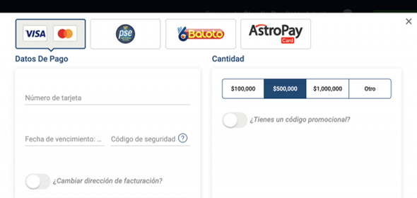 C贸mo realizar un dep贸sito en Wplay M茅todo de dep贸sito